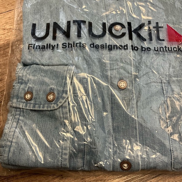 UNTUCKit Womens ALLEANZA 100% Cotton Button Down Shirt Long Sleeve Sz 2 NWT - Picture 4 of 6